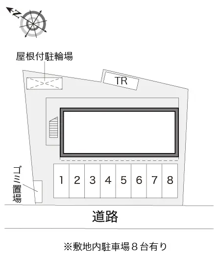 ★手数料０円★武蔵村山市岸１丁目　月極駐車場（LP）